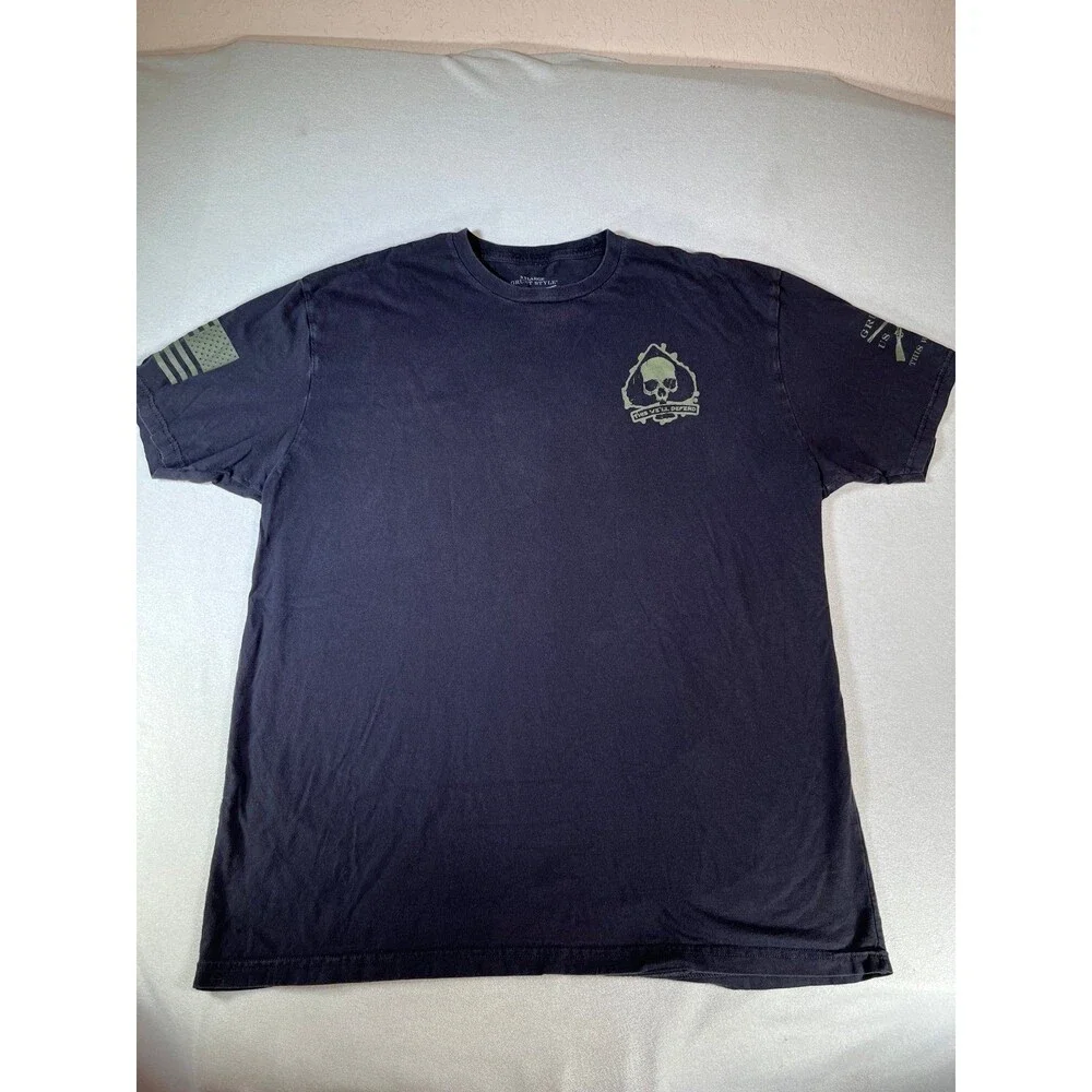 Grunt Style Patriot Seal mens t shirt XL navy never surrender - Picture 3 of 8